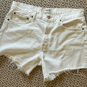 A golde Parker long white shorts